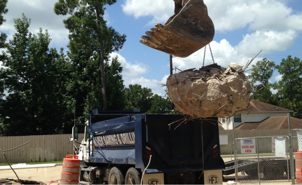 Foundation demolition and removal for site clearing (13)